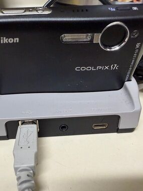 Nikon COOLPIX S7c Compact Digital Camera - Black with Silver Accents includes